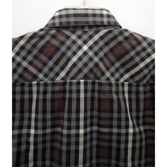 Armani Exchange Shirt Small AX Button Up Plaid Slim Fit Woven Cotton * - Picture 7 of 11